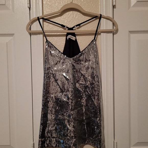 Grace Karin Silver Sequin Racerback - Picture 3 of 3